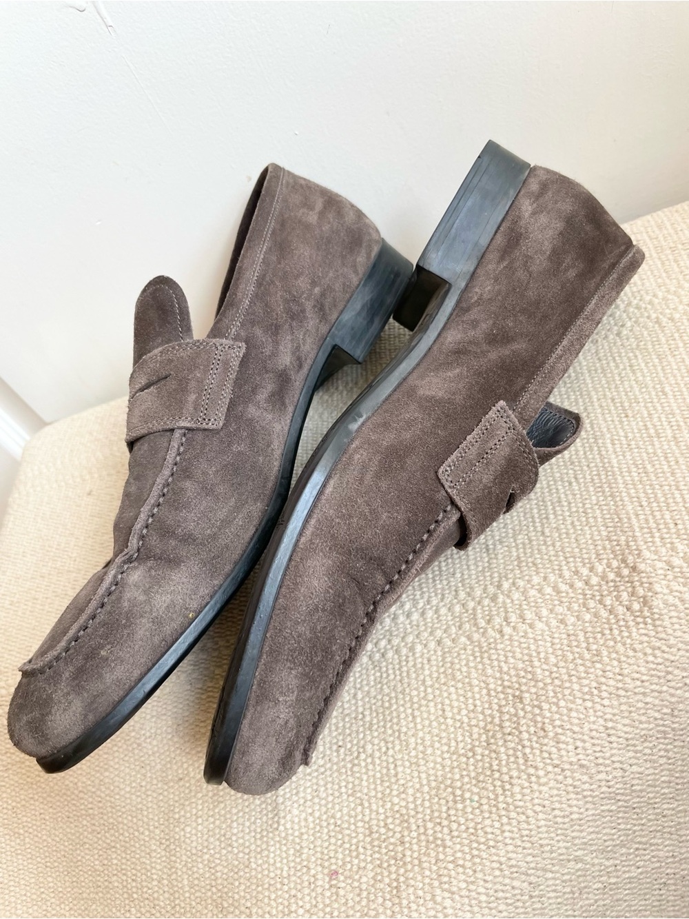 To Boot New York Shoes Mens 10  Adam Derrick Suede Penny Loafers 341301 - Picture 7 of 11